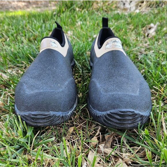 Lewis Clark Outdoor Black Khaki Pull On Rubber Ankle Duck Shoes Men\'s Size 11